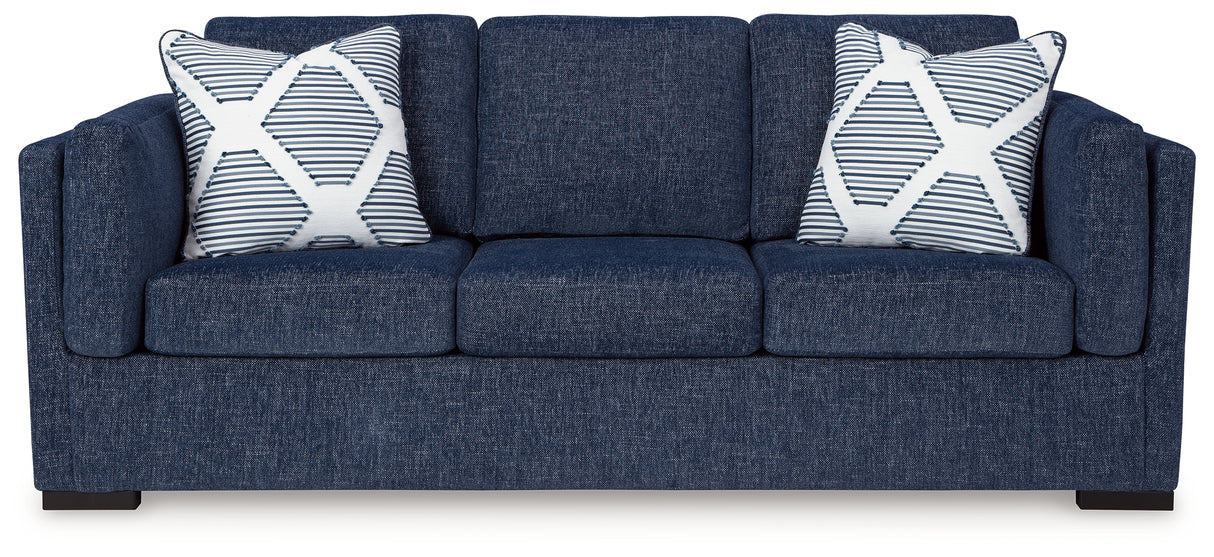 Evansley Sofa and Loveseat in Navy from Ashley - Luna Furniture