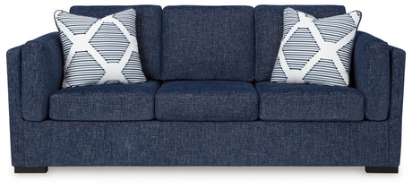 Evansley Sofa and Loveseat in Navy from Ashley - Luna Furniture