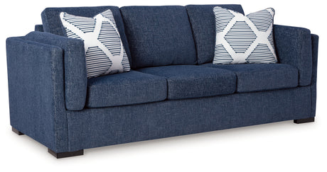 Evansley Sofa and Loveseat in Navy from Ashley - Luna Furniture