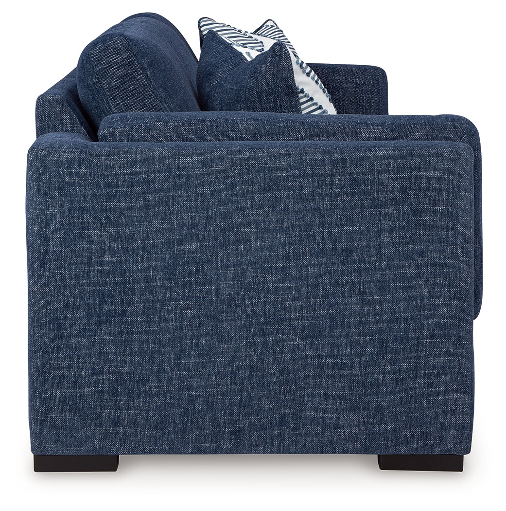Evansley Sofa and Loveseat in Navy from Ashley - Luna Furniture