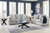 Evansley Sofa and Loveseat in Pewter from Ashley - Luna Furniture