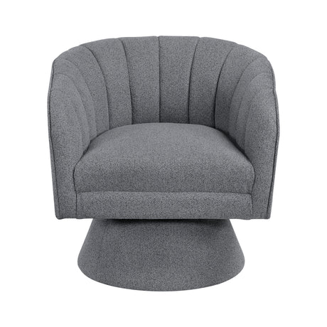 Eve Gray Swivel Chair from Homelegance - Luna Furniture