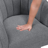 Eve Gray Swivel Chair from Homelegance - Luna Furniture