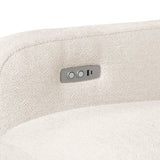 Vera Beige Power Reclining Chair with USB Charging Ports from Homelegance - Luna Furniture