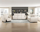 Vera Beige Power Reclining Chair with USB Charging Ports from Homelegance - Luna Furniture