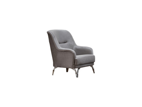 Everest Chair in Light Grey from Furnia - Luna Furniture