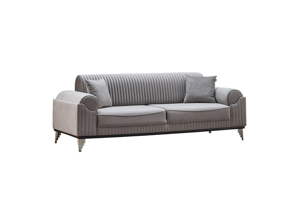 Everest Convertible Sofa in Light Grey