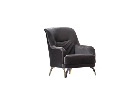 Everest 3-pieces (Sofa & Loveseat & Chair) Livingroom Set in Grey from Furnia - Luna Furniture