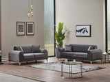 Everest 3-pieces (Sofa & Loveseat & Chair) Livingroom Set in Grey from Furnia - Luna Furniture