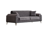 Everest Convertible Sofa in Grey from Furnia - Luna Furniture