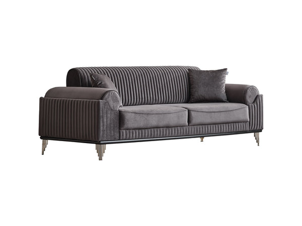 Everest Convertible Sofa in Grey