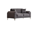 Everest 3-pieces (Sofa & Loveseat & Chair) Livingroom Set in Grey from Furnia - Luna Furniture