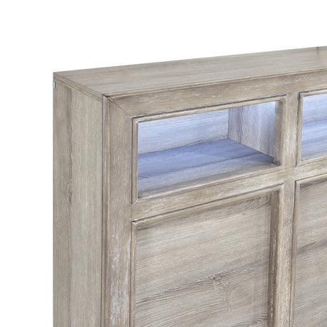 Everett Gray Bookcase Panel Bedroom Set from Homelegance - Luna Furniture