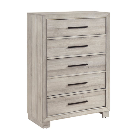 Everett Gray Bookcase Panel Bedroom Set from Homelegance - Luna Furniture