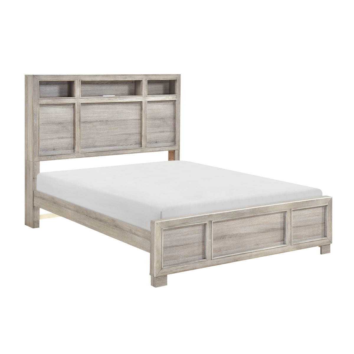 Everett Gray Bookcase Panel Bedroom Set from Homelegance - Luna Furniture
