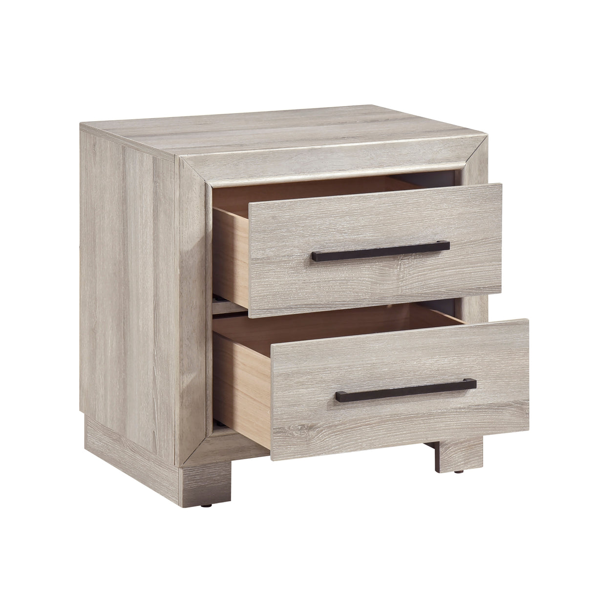 Everett Gray Nightstand from Homelegance - Luna Furniture