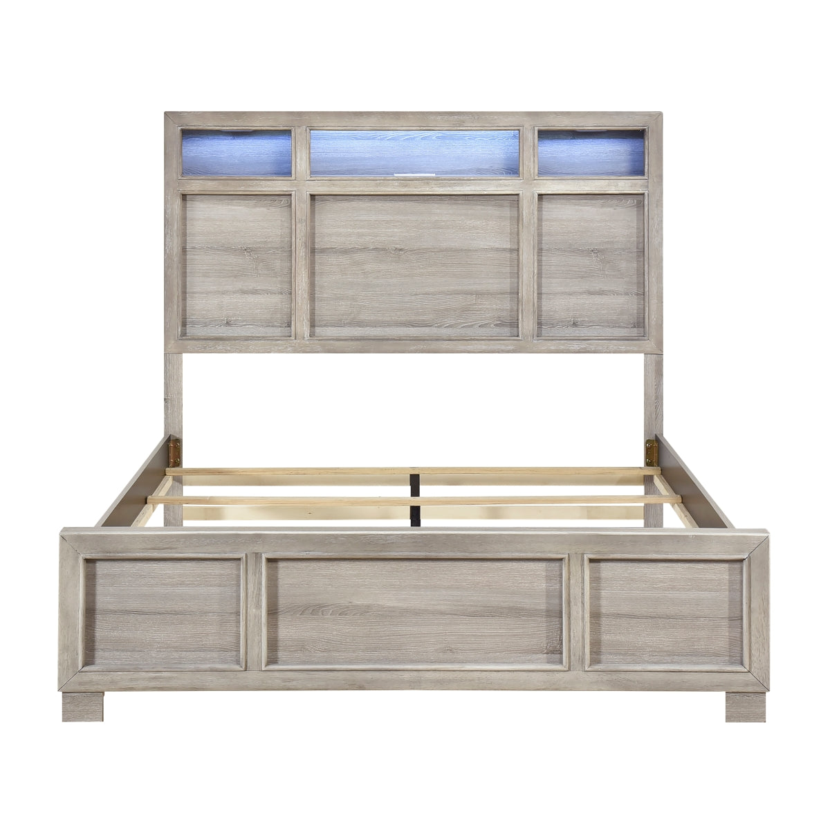 Everett Gray Bookcase Panel Bedroom Set from Homelegance - Luna Furniture