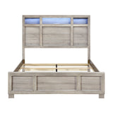 Everett Gray Bookcase Panel Bedroom Set from Homelegance - Luna Furniture