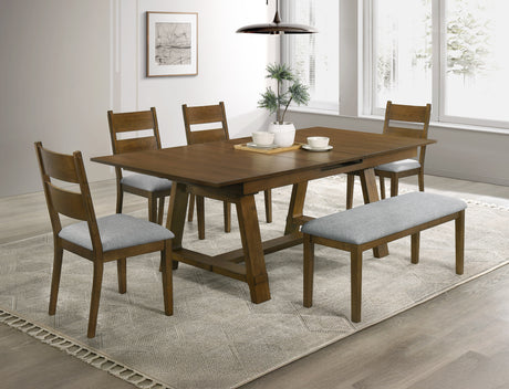 Everly Brown Dining Table from Crown Mark - Luna Furniture