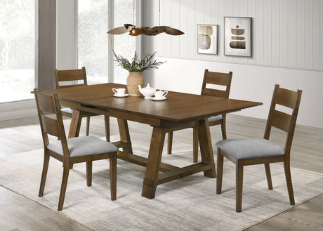 Everly Brown Dining Set from Crown Mark - Luna Furniture