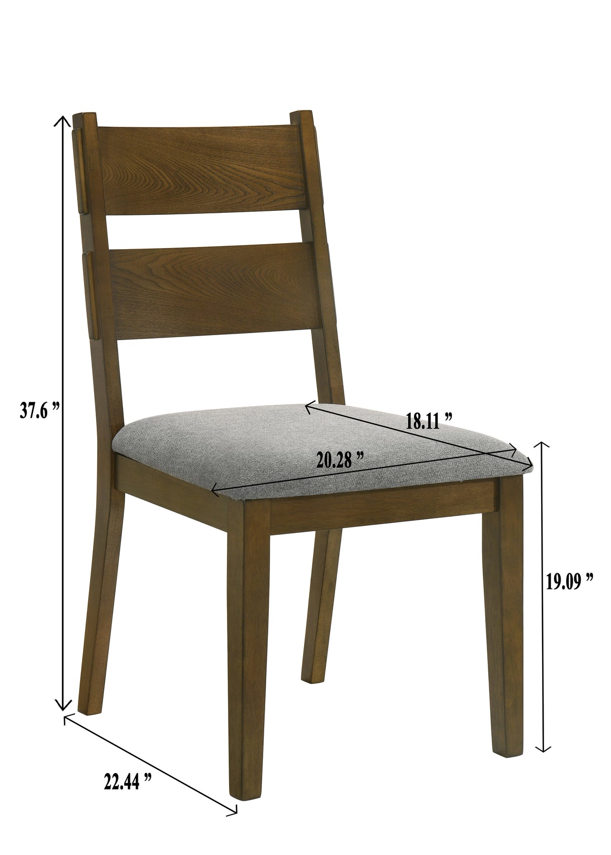 Everly Brown Dining Chair, Set of 2 from Crown Mark - Luna Furniture