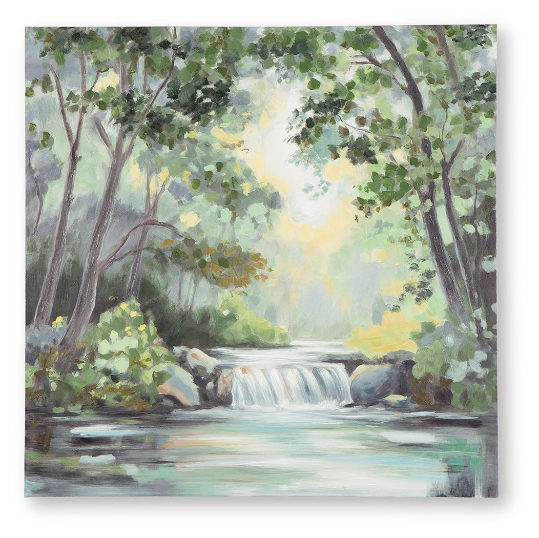Evermaddick Green/Gray/White Wall Art from Ashley Furniture - Luna Furniture