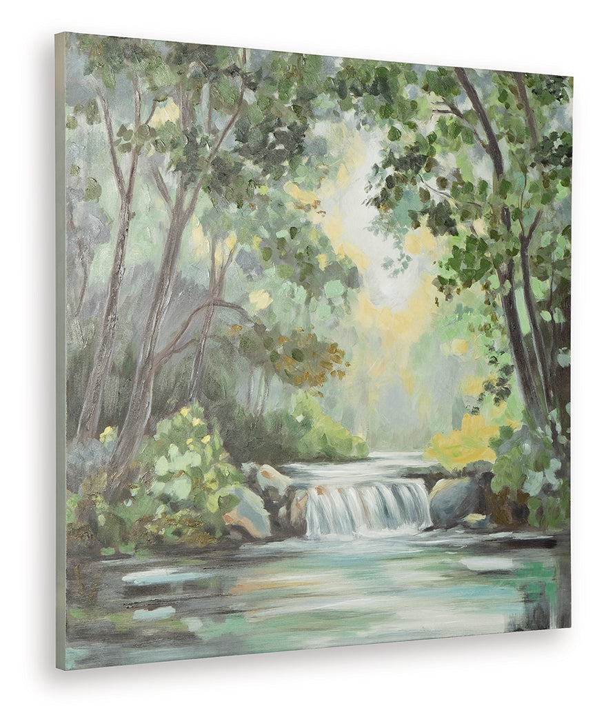 Evermaddick Green/Gray/White Wall Art from Ashley Furniture - Luna Furniture