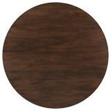 Everton Walnut Round 53-inch Wood Dining Table from Coaster - Luna Furniture