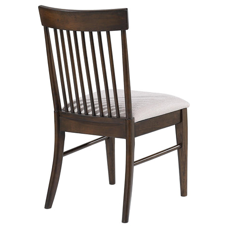 Everton Walnut Slat Back Dining Side Chair, Set of 2 from Coaster - Luna Furniture