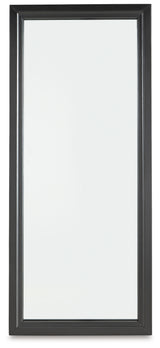 Evesen Black Floor Standing Mirror/Storage (Mirror Only) from Ashley - Luna Furniture