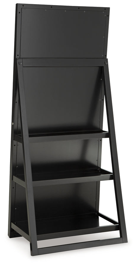 Evesen Black Floor Standing Mirror/Storage (Mirror Only) from Ashley - Luna Furniture