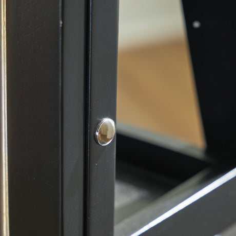 Evesen Black Floor Standing Mirror/Storage (Mirror Only) from Ashley - Luna Furniture