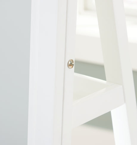 Evesen White Floor Standing Mirror/Storage (Mirror Only) from Ashley - Luna Furniture