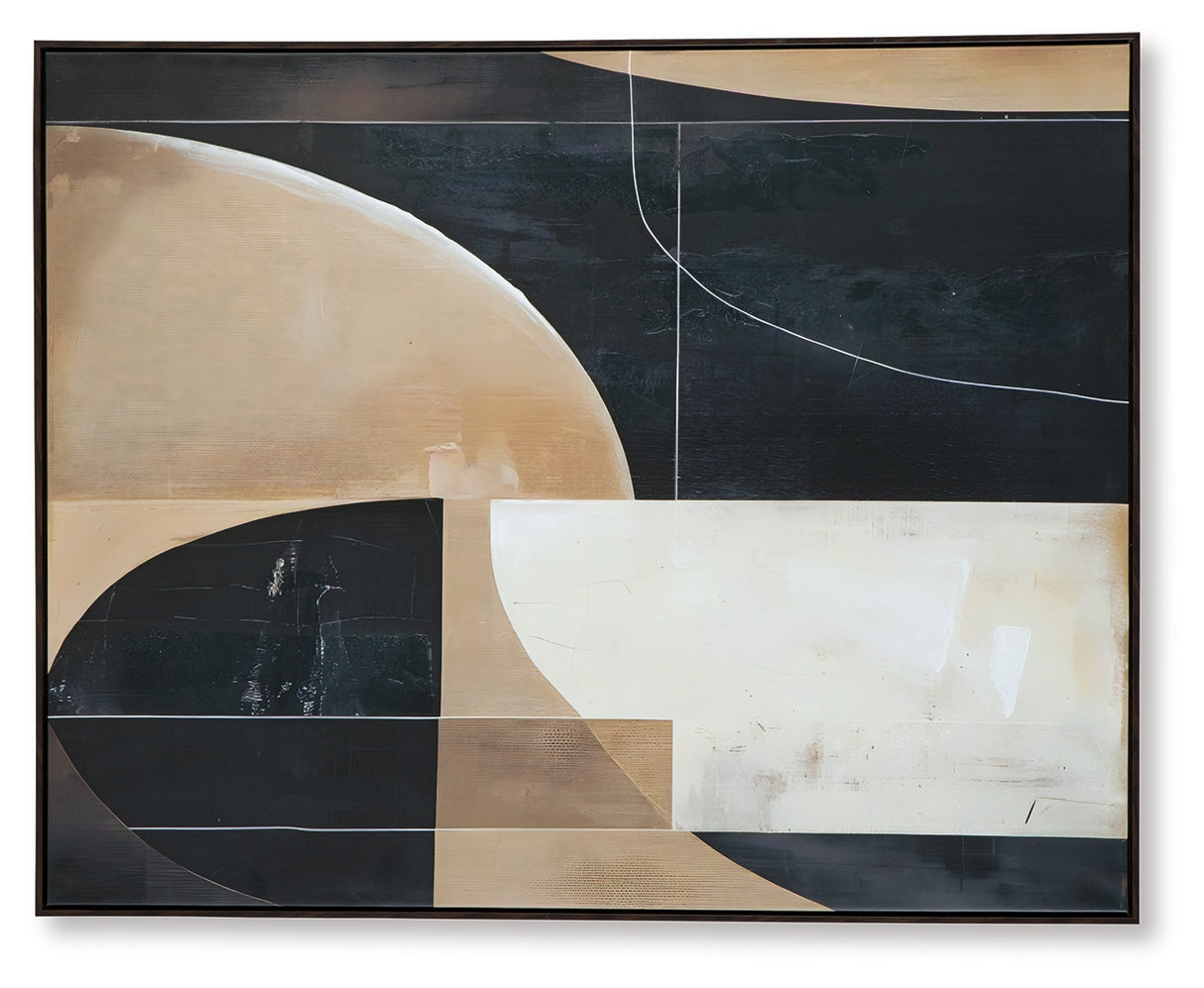 Ewanford Black/Brown/Tan Wall Art from Ashley - Luna Furniture
