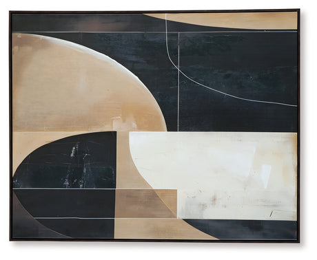 Ewanford Black/Brown/Tan Wall Art from Ashley - Luna Furniture