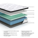 Chime 12 Inch Hybrid White Queen Mattress in a Box from Ashley Furniture - Luna Furniture