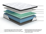 Chime 12 Inch Hybrid White Full Mattress in a Box from Ashley Furniture - Luna Furniture