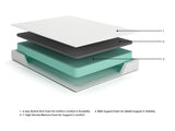 Chime 8 Inch Memory Foam White Twin Mattress in a Box from Ashley Furniture - Luna Furniture