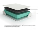 Chime 12 Inch Memory Foam White King Mattress in a Box from Ashley - Luna Furniture