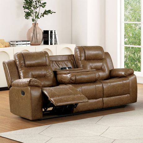 Ezekius Brown Loveseat from Furniture of America - Luna Furniture