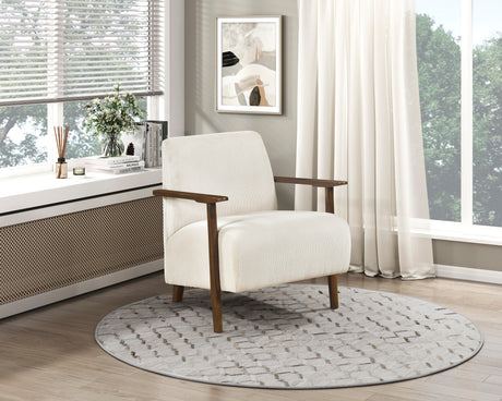 Ezra Beige Accent Chair from Homelegance - Luna Furniture