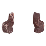 Abstract Red Marble Decor Elephant