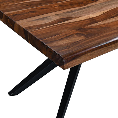 Austin Loft 72" Dining Table in Natural Sheesham from Home Trends & Design - Luna Furniture