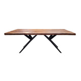 Austin Loft 80" Dining Table in Natural Sheesham from Home Trends & Design - Luna Furniture
