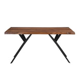 Austin Loft 80" Dining Table in Natural Sheesham from Home Trends & Design - Luna Furniture