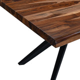Austin Loft 80" Dining Table in Natural Sheesham from Home Trends & Design - Luna Furniture