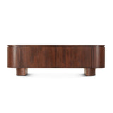 Athena 79" Media Cabinet in Aged Mahogany from Home Trends & Design - Luna Furniture