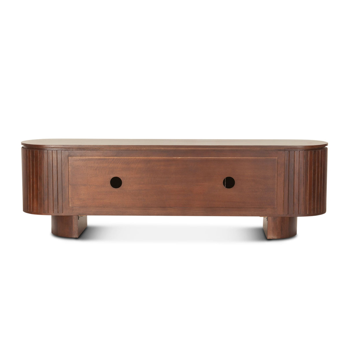 Athena 79" Media Cabinet in Aged Mahogany from Home Trends & Design - Luna Furniture