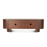 Athena 79" Media Cabinet in Aged Mahogany from Home Trends & Design - Luna Furniture