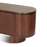 Athena 79" Media Cabinet in Aged Mahogany from Home Trends & Design - Luna Furniture